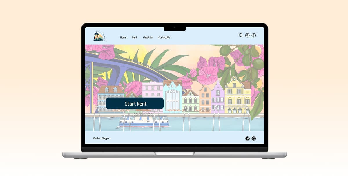 Web Design for Rides Curaçao